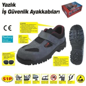 414 Yazlık S1 41 No Çelik Burunlu Ayakkabı