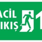 Acil Çıkış Uyarı Levhası 17,5X25 Kod:943