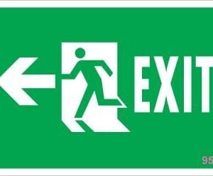 Acil Çıkış Uyarı Levhası 17,5X25 Kod:952