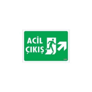 Acil Çıkış Uyarı Levhası 17,5X25 Kod: 946