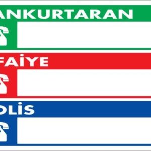 Acil Durum Telefon Levhası 25X35 Kod:430