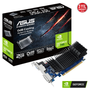 ASUS GT710-SL-2GD5-BRK-EVO 2Gb DDR5 64Bit 1xD-SUB 1xHDMI 1xDVI