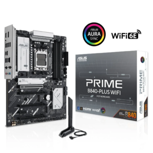 ASUS PRIME B840-PLUS WIFI, 4xDDR5, 3x M.2, HDMI, DP, Type-C, WI-FI 6E, Bluetooth 5.3, AM5 Soket GAMING Anakart