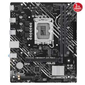 ASUS PRIME H610M-F D4 R2.0-SI, 2xDDR4, M.2, HDMI, 12-13.14.Nesil, LGA1700 Soket, Anakart (Bulk)