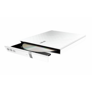 ASUS SDRW-08D2S-U Lite, Usb 2.0, External, Beyaz, Slim, Optik Okuyucu/Yazıcı