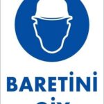 Baret Giy Uyarı Levhası 25X35 Kod:23