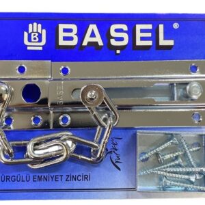 Başel Sürgülü Kapı Emniyet Zinciri Krom