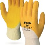 Beybi Kn2 No:10 Sarı Nitril Pamuk Eldiven