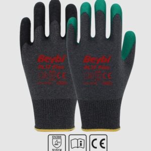 Beybi Pl17 Flex Likralı İpten Örme Lateks Eldiven No:9