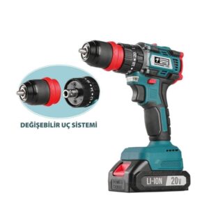 Cat Power 1350 Akülü Vidalama Makinesi 20 V 2,0 Ah