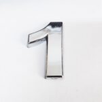 Cemax 1 Rakamı 3,75 Cm Krom Yapışkanlı