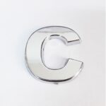 Cemax C Harfi 3,75 Cm Krom Yapışkanlı
