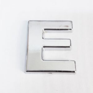 Cemax E Harfi 3,75 Cm Krom Yapışkanlı