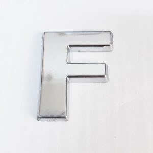 Cemax F Harfi 3,75 Cm Krom Yapışkanlı