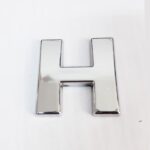 Cemax H Harfi 3,75 Cm Krom Yapışkanlı