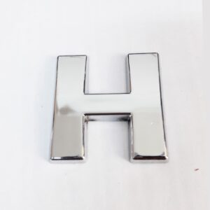 Cemax H Harfi 3,75 Cm Krom Yapışkanlı