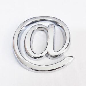 Cemax @ İşareti 3,75 Cm Krom Yapışkanlı