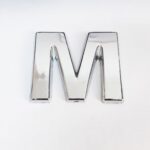 Cemax M Harfi 3,75 Cm Krom Yapışkanlı