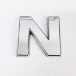 Cemax N Harfi 3,75 Cm Krom Yapışkanlı