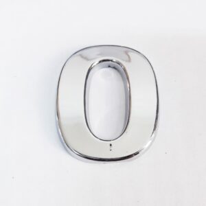 Cemax O Harfi 3,75 Cm Krom Yapışkanlı