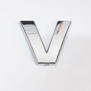 Cemax V Harfi 3,75 Cm Krom Yapışkanlı