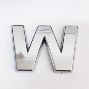 Cemax W Harfi 3,75 Cm Krom Yapışkanlı