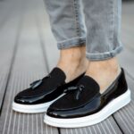 Ch002 Rbt Loafer Verniciata Erkek Ayakkabı Sıyah