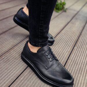 Ch003 Dst Classica Pelle Di Cuoio Erkek Ayakkabı Sıyah