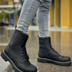 Ch009 Cst Military Erkek Bot Sıyah