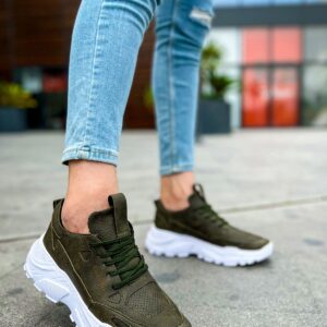 Ch089 Cbt Low Top Lace Up Erkek Ayakkabı Hakı