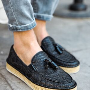 Ch119 Cbt Tassels Erkek Ayakkabı Sıyah