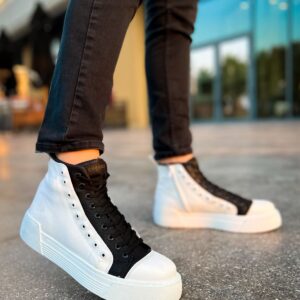 Ch167 Gbt Blazer Erkek Bot Beyaz/Sıyah