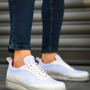 Ch181 Rrt İpekyol Erkek Ayakkabı Beyaz / Kırmızı