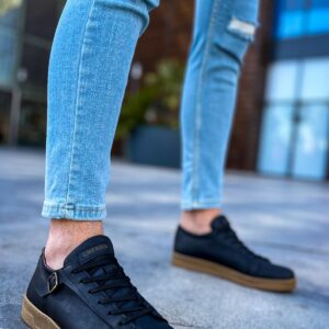 Ch191 Ckt Side Buckle Erkek Ayakkabı Sıyah