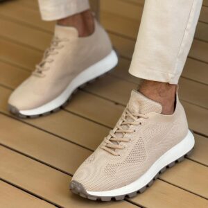 Ch2409 Triko Erkek Ayakkabı Bej