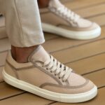 Ch2505 Keten Erkek Ayakkabı Bej/Bej