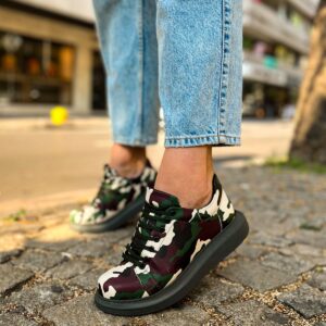 Ch252 Rrt Printed Erkek Ayakkabı 306 Yesıl Kamuflaj