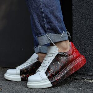 Ch254 Cbt Pittura Erkek Ayakkabı 415 Sıyah / Kırmızı Püskürtme