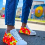 Ch254 Cbt Pittura Erkek Ayakkabı 535 Neon Turuncu / Sıyah Yağmur