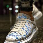 Ch254 Cbt Pittura Erkek Ayakkabı 416 Mavı Püskürtme