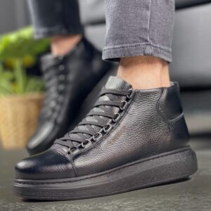 Ch258 Cst Roma Deri Erkek Bot Sıyah