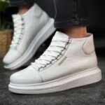 Ch258 Dbt Roma Deri Erkek Bot Beyaz