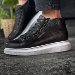 Ch258 Dbt Roma Deri Erkek Bot Sıyah