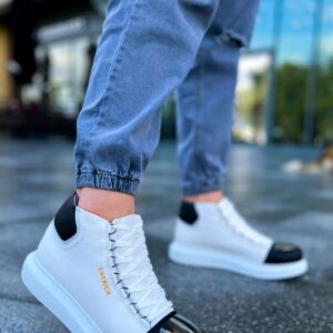 Ch267 Gbt Roma Mirror Erkek Bot Beyaz/Sıyah