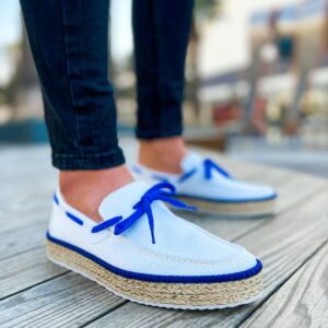 Ch311 Espadril Erkek Ayakkabı Beyaz / Sax Mavı