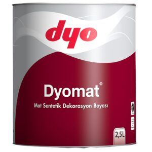 Dyomat Mat Dekorasyon Boyası 2,5 Litre Siyah