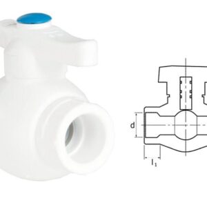 Ege Yıldız Pprc 40 Mm Küresel Vana Gri