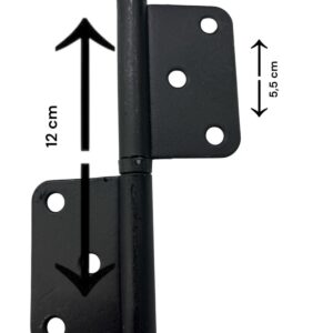 Ennalbur 12 Cm Siyah Yönsüz Cerman Menteşe