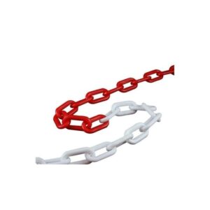 Ennalbur Plastik Zincir Kırmızı Beyaz ( 5 Metre)