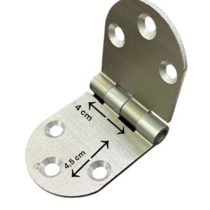 Ennalbur Yüksel Oval Alüminyum Kasa Menteşesi 4 Cm